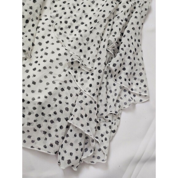 Amanda Lane Women’s Plus Size 20W Black and White Sleeveless Ruffle Dress EUC - Picture 4 of 7